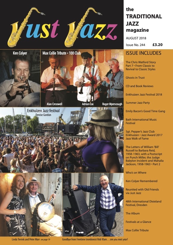 20 18 August FC Norbert - Publicatie in het internationale Just Jazz magazine