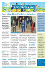 Nieuwsblad Dijk en Waard Heerhugowaard 204x300 - Nieuwsblad Dijk en Waard met groepsfoto B&W Dijk en Waard