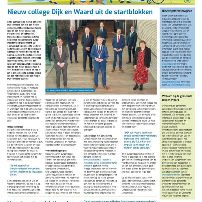 Nieuwsblad Dijk en Waard Heerhugowaard 700x700 - publicaties